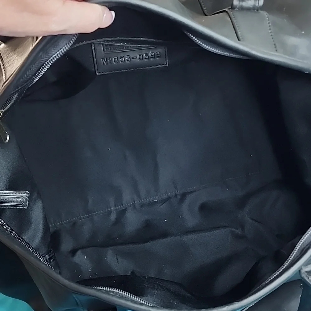 Rare Exclusive Coach x Lexus Limited Edition Black Leather Travel Luggage Bag